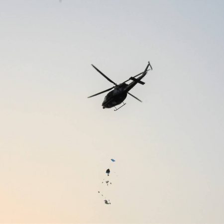 SkyLIFE airdrop from helicopter