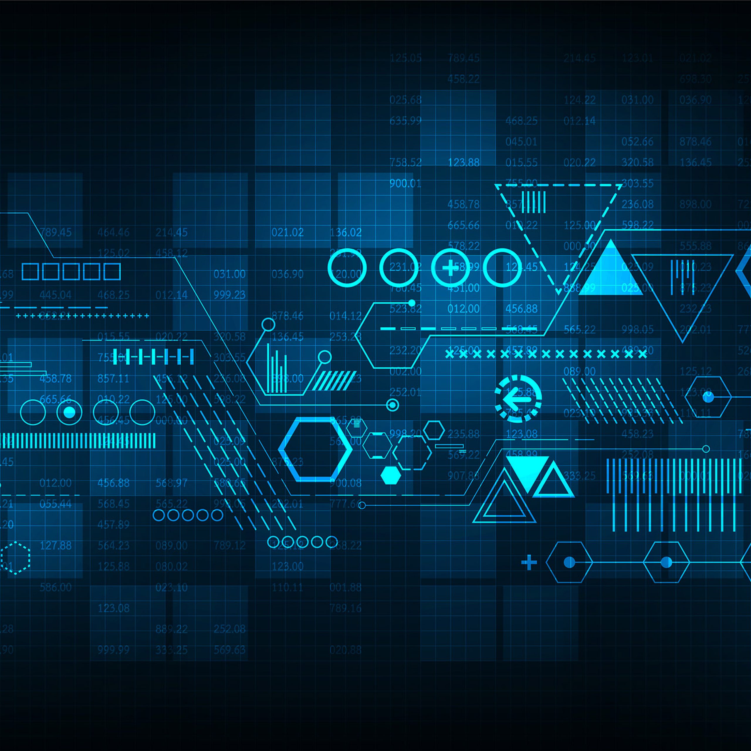 Vector abstract background shows the innovation of technology and technology concepts.